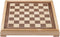Engelhart 150230 - Schaakset 40x40 cm - Luxe Houten Schaakbord Esdoorn & Walnoot - Koning 77 mm - Opbergsysteem - Colourbox