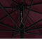 vidaXL - Parasol - met - metalen - paal - 390 - cm - bordeauxrood