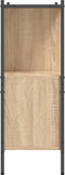 vidaXL - Boekenkast - 102x28x77,5 - cm - bewerkt - hout - sonoma - eikenkleurig