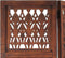vidaXL - Kamerscherm - 3 - panelen - handgesneden - 120x165 - cm - mangohout - bruin