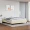 vidaXL - Bedframe - kunstleer - crèmekleurig - 160x200 - cm