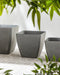 ZELI - Plantenbak - Donkergrijs - 42 cm - Polyresin