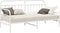 vidaXL - Ligbed - Frame - Wit - 107x203 - cm - Staal