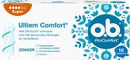 o.b. ProComfort Super - Tampons - Dynamic Fit technologie - SilkTouch oppervlak (16 stuks)