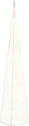 vidaXL - Kerstverlichtingskegel - met - 30 - warmwitte - LED's - 60 - cm - acryl