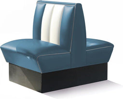 Bel Air Dinerbank Double Booth HW-70DB Blauw
