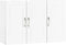 SoBuy FRG231-L-W - Wandkast 3 Deuren - Verstelbare Plank - Wit 90x30x60cm