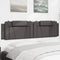 vidaXL - Hoofdbordkussen - 200 - cm - kunstleer - grijs