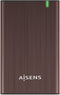 Aisens ASE-2525BWN - Externe behuizing - USB 3.2 - Bruin