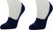 Marcmarcs 2-paar invisible sneaker sokjes - Katoen - Anti slip rand - Blauw (2 paar)