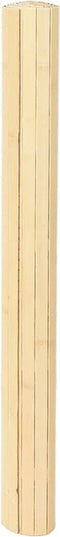 vidaXL - Vloerkleed - rechthoekig - 80x500 - cm - bamboe - lichtnaturel