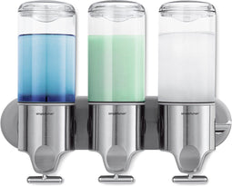 Simplehuman Zeepdispenser Hangend Trio - Navulbaar - RVS - Zilver