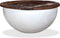 vidaXL - Salontafel - komvormig - massief - gerecycled - hout - wit