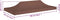 vidaXL Partytentdak - 270 g/m² - 6x3 m - bruin