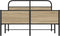 vidaXL - Bedframe - zonder - matras - bewerkt - hout - sonoma - eikenkleur - 120x200cm