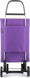 Boodschappentrolley-ROLSER JEAN LN -MAUVE (43 L) -winkelwagen-boodschapentrolley 43 L - boodschappen kar- boodschappentas op 4 wielen- boodschappen wagentje vouwkratten - boodschappentassen