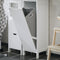 SoBuy BZR123-W - Badkamerkast - Hoge Kolomkast met 2 Planken - Wit