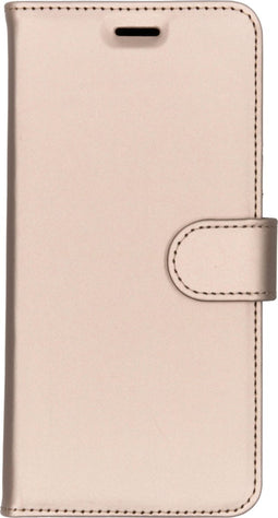 Accezz Hoesje Geschikt voor Nokia 7 Plus Hoesje Met Pasjeshouder - Accezz Wallet Softcase Bookcase - goud