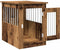 vidaXL - Hondenbench - 45x62x59 - cm - bewerkt - hout - oud - houtkleurig