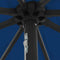 vidaXL - Tuinparasol - met - LED-verlichting - Ø395x245 - cm - Azuurblauw
