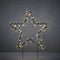 Luca Lighting Garden d'Light - Tuinsteker Ster met 100 Witte LED - Zwart - L60 x H73 cm