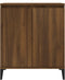 vidaXL - Dressoir - 60x35x70 - cm - bewerkt - hout - bruin - eikenkleur