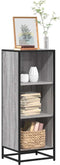 vidaXL - Boekenkast - 40x35x107,5 - cm - bewerkt - hout - grijs - sonoma - eikenkleur