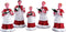 Lemax - The Choir - Set Of 5 - Kersthuisjes & Kerstdorpen