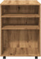 vidaXL - Rolkast - 60x53x72 - cm - bewerkt - hout - artisanaal - eikenkleurig