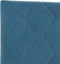vidaXL - Hoofdbord - met - Diamant - Blokken - in - Donkerblauw - - - 140 - cm - Fluweel