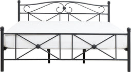 RODEZ - Tweepersoonsbed - Zwart - 180 x 200 cm - Metaal