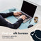 WURK Bureau Onderlegger Kunstleer - Bureau Organizer - Muismat XXL - Inclusief Kabel Clip - Baby Blauw - 80x40 cm