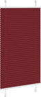 vidaXL - Plissé - rolgordijn - 80x100 - cm - stofbreedte - 79,4 - cm - bordeauxrood