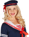 Dressforfun Marinedame - Vrouwenkostuum - Jurk en hoed - Blauw