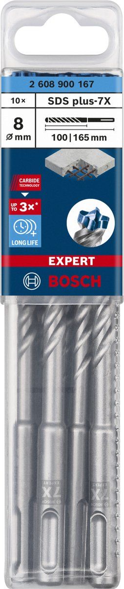 Bosch Expert SDS plus-7X - Hamerboor - 4 snijkanten - Langdurig en sterk