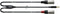 Cordial CFY 1.8 WMM - Kabel 3,5 mm/2X XLR M - 180 cm - Zwart
