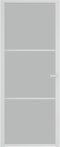 vidaXL - Binnendeur - 83x201,5 - cm - matglas - en - aluminium - wit