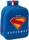 Superman - Schoolrugzak - 27x22x10 cm - Blauw