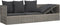 vidaXL - Loungebed - met - kussens - poly - rattan - grijs