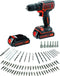 BLACK+DECKER BDCDC18 - Accu schroef-/boormachine - 2x 18V Lithium-Ion accu's + 80 accessoires - Koffer