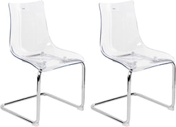 Set van 2 eetkamerstoelen MARSHALL Transparant