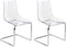 Set van 2 eetkamerstoelen MARSHALL Transparant