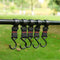 Outdoor Camping Opvouwbare Opknoping Rack Driehoekige Kledingrek Stand Vookware Rack Met 5 Beweegbare Haken & Storage Pouch; Maat M; Merk: Omuky