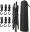 Outdoor Camping Opvouwbare Opknoping Rack Driehoekige Kledingrek Stand Vookware Rack Met 5 Beweegbare Haken & Storage Pouch; Maat M; Merk: Omuky