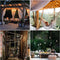 Outdoor Lichtslingers 42FT G40 36+4 Lampen Tuin Lichtslingers Festoen Verlichting voor Binnen & Buiten Decor voor Bruiloft Achtertuin Patio Tuin Terras Cafe Party Warm Wit andere merk-IREGRO