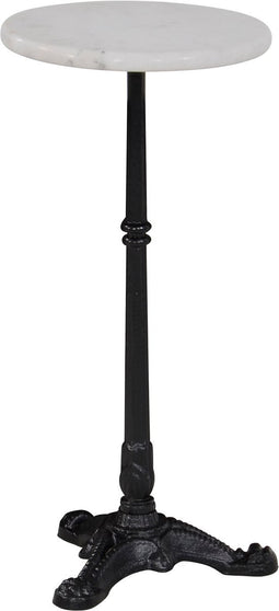 Outdoor Living - Bijzettafel marmer wit Ø30x60cm