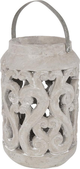 Outdoor Living Cerro windlicht Ø18xH27,5 cm - grijs