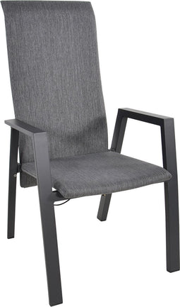 Outdoor Living Flare dining tuinstoel | textileen | verstelbaar | antraciet | 1 persoon