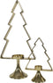 Outdoor Living - Kerstboom Aurum met windlicht alu goud 50cm