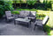 Outdoor Living koffietafel Down Town 120x70xH43 cm - grijs
